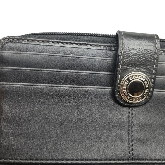 Coach Purse Wallet Set Hot Pink Purple Plaid Tartan Hobo Shoulder Sparkly 2010 - Picture 13 of 15